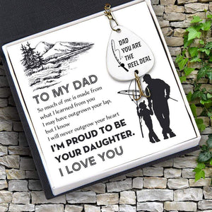 Engraved Fishing Hook - Fishing - From Daughter - To My Dad - I'm Proud To Be Your Daughter - Gfa18017