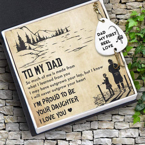 Engraved Fishing Hook - Fishing - From Daughter - To My Dad - My First Reel Love - Gfa18018