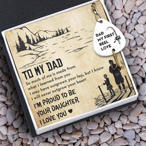 Engraved Fishing Hook - Fishing - From Daughter - To My Dad - My First Reel Love - Gfa18018