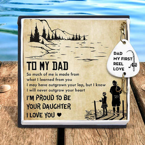 Engraved Fishing Hook - Fishing - From Daughter - To My Dad - My First Reel Love - Gfa18018