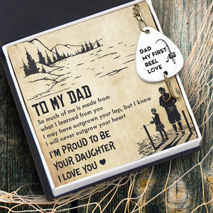 Engraved Fishing Hook - Fishing - From Daughter - To My Dad - My First Reel Love - Gfa18018