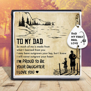 Engraved Fishing Hook - Fishing - From Daughter - To My Dad - My First Reel Love - Gfa18018