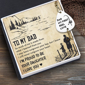 Engraved Fishing Hook - Fishing - From Daughter - To My Dad - My First Reel Love - Gfa18018