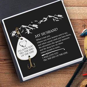 Personalized Engraved Fishing Hook - My Husband - You Were Heaven Sent To Me - Gfa14004