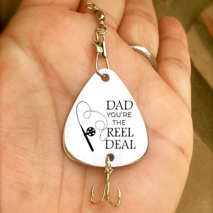 Personalized Engraved Fishing Hook - To Dad - From Son - You're The Reel Deal - Gfa18003