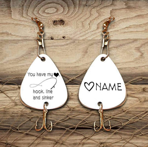 Personalized Engraved Fishing Hook - To My Future Wife - You Have My Heart, Hook, Line And Sinker - Gfa25002