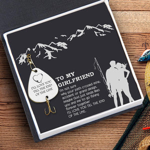 Personalized Engraved Fishing Hook - To My Girlfriend - Maybe God Just Kinda Likes You And Me To Go Fishing Forever Together - Gfa13002