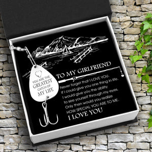 Engraved Fishing Hook - To My Girlfriend - Never Forget That I Love You - Gfa13005