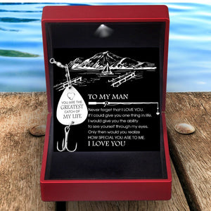 Engraved Fishing Hook - To My Man - Never Forget That I Love You - Gfa26014