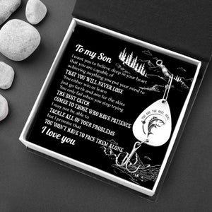 Engraved Fishing Hook - To My Son - I Want You To Believe Deep In Your Heart - Gfa16004