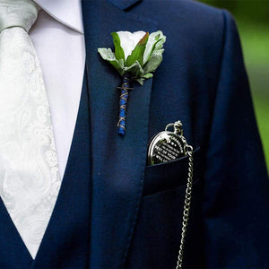 Engraved Pocket Watch - To My Grandson - I Will Love You Till The End Of Mine - Gwa22001