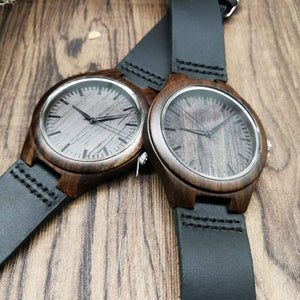 Engraved Wooden Watch - To My Husband - It's You I Want To Hold - W1617