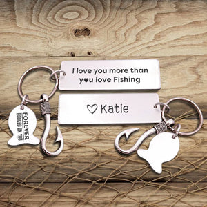 Fishing Hook Keychain - Fishing - To My Man - Forever Hooked On You - Gku26008