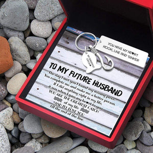 Fishing Hook Keychain - To My Future Husband - You Have My Heart - Gku24003