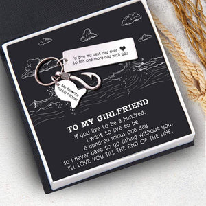 Fishing Hook Keychain - To My Girlfriend - My Favorite Fishing Partner - Gku13002