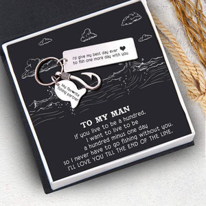 Fishing Hook Keychain - To My Man - My Favorite Fishing Partner - Gku26002