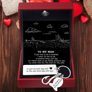 Fishing Hook Keychain - To My Man - My Favorite Fishing Partner - Gku26002