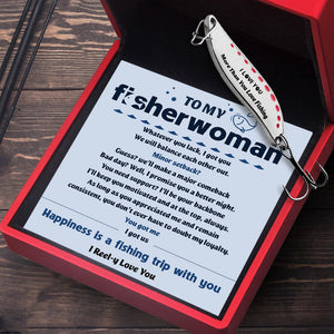 Fishing Spoon Lure - Fishing - To My Fisherwoman - Happiness Is A Fishing Trip With You - Gfaa13002