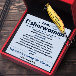 Fishing Spoon Lure - Fishing - To My Fisherwoman - Happiness Is A Fishing Trip With You - Gfaa13002
