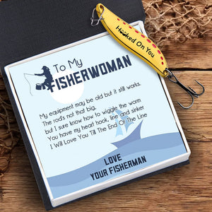 Fishing Spoon Lure - Fishing - To My Fisherwoman - I Will Love You Till The End Of The Line - Gfaa13007
