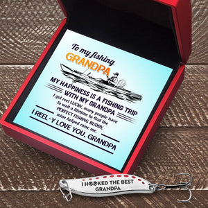 Fishing Spoon Lure - Fishing - To My Grandpa - My Happiness Is A Fishing Trip With My Grandpa - Gfaa20002