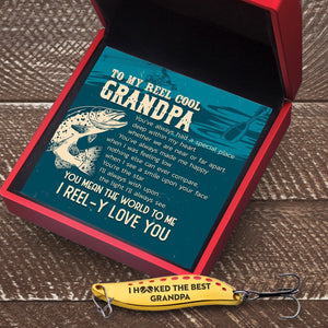 Fishing Spoon Lure - Fishing - To My Grandpa - You Mean The World To Me - Gfaa20003