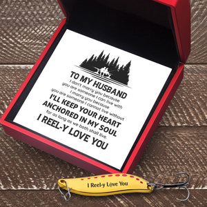 Fishing Spoon Lure - Fishing - To My Husband - I Reel-y Love You - Gfaa14004