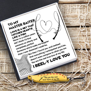 Fishing Spoon Lure - Fishing - To My Master Baiter - Love Is A Net That Catches Hearts Like A Fish - Gfaa26006