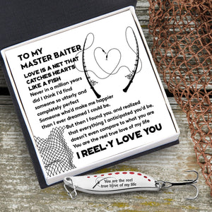 Fishing Spoon Lure - Fishing - To My Master Baiter - Love Is A Net That Catches Hearts Like A Fish - Gfaa26006