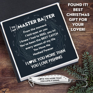 Fishing Spoon Lure - Fishing - To My Master Baiter - You Have Me Hooked Forever - Gfaa26004