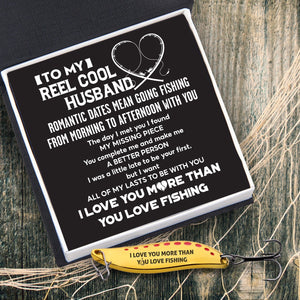 Fishing Spoon Lure - Fishing - To My Reel Cool Husband - I Love You - Gfaa14003
