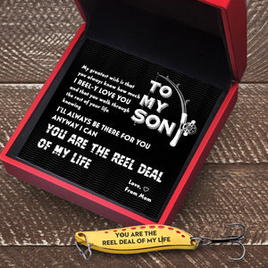 Fishing Spoon Lure - Fishing - To My Son - From Mom - You Are The Reel Deal Of My Life - Gfaa16001