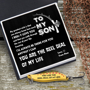 Fishing Spoon Lure - Fishing - To My Son - From Mom - You Are The Reel Deal Of My Life - Gfaa16001