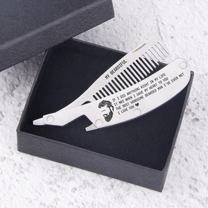 Folding Comb - To My Bearded Man - It Was When I Gave My Heart To You - Gec26003