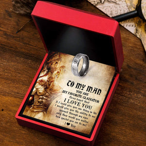 Gladiator Helmet Ring - Roman - To My Man - How Special You Are To Me - Gri26013