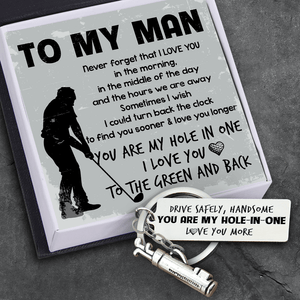 Golf Charm Keychain - Golf - To My Man - I Love You To The Green And Back - Gkzp26002
