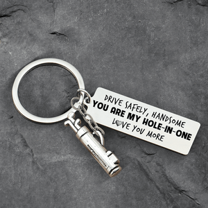 Golf Charm Keychain - Golf - To My Par-fect Husband - Drive Safely, Handsome - Gkzp14003