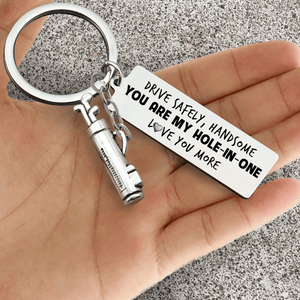 Golf Charm Keychain - Golf - To My Par-fect Husband - Drive Safely, Handsome - Gkzp14003