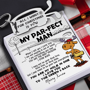 Golf Club Bag Keychain - Golf - To My Par-Fect Man - You Are The Best Decision I Ever Made - Gkew26007