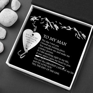 Heart Fishing Lure - To My Man - You Have My Heart Hook, Line And Sinker - Gfc26001