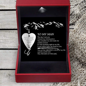 Heart Fishing Lure - To My Man - You Have My Heart Hook, Line And Sinker - Gfc26001