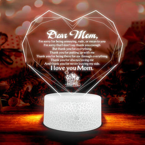 Heart Led Light - Family - To Mom - Thank You For Everything - Glca19002