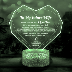 Heart Led Light - Family - To My Future Wife - You're My Best Friend, My Soulmate, My Everything - Glca25007