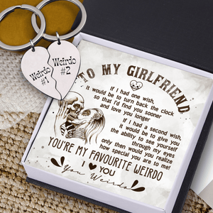 Heart Puzzle Keychain - Skull - To My Girlfriend - How Special You Are To Me - Gkf13001