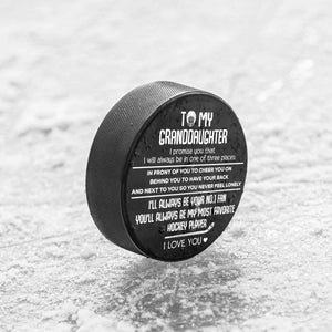 Hockey Puck - Hockey - To My Granddaughter - I'll Always Be Your No.1 Fan - Gai23002