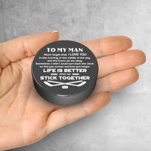 Hockey Puck - Hockey - To My Man - Never Forget That I Love You - Gai26019