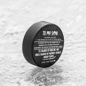 Hockey Puck - Hockey - To My Son - From Mom - I'll Always Be Your No.1 Fan - Gai16006