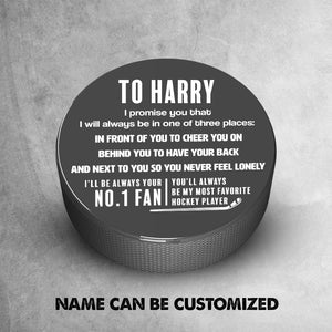 Hockey Puck - Hockey - To My Son - I'll Be Always Your No.1 Fan - Gai16004