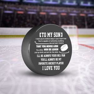 Hockey Puck - Hockey - To My Son - I Love You - Gai16019