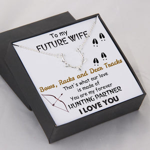 Hunter Necklace - Bow Hunting - To My Future Wife - My Forever Hunting Partner - Gnt25011